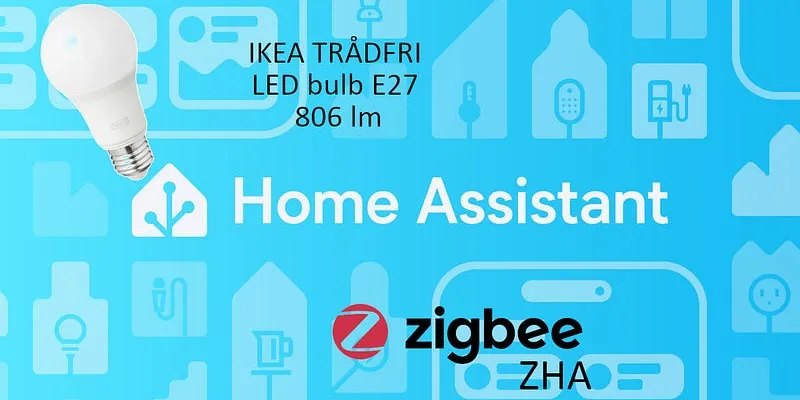Adding IKEA Tradfri ZigBee light bulb 806 to Home Assistant via ZHA