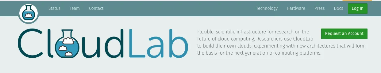 Cloudlab’s site