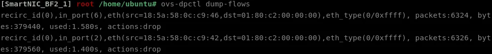 Flow cache of OvS on the Bluefield