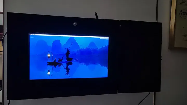 My smart frame hanged on the wall