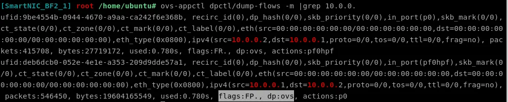 Flow cache is now NOT offloaded