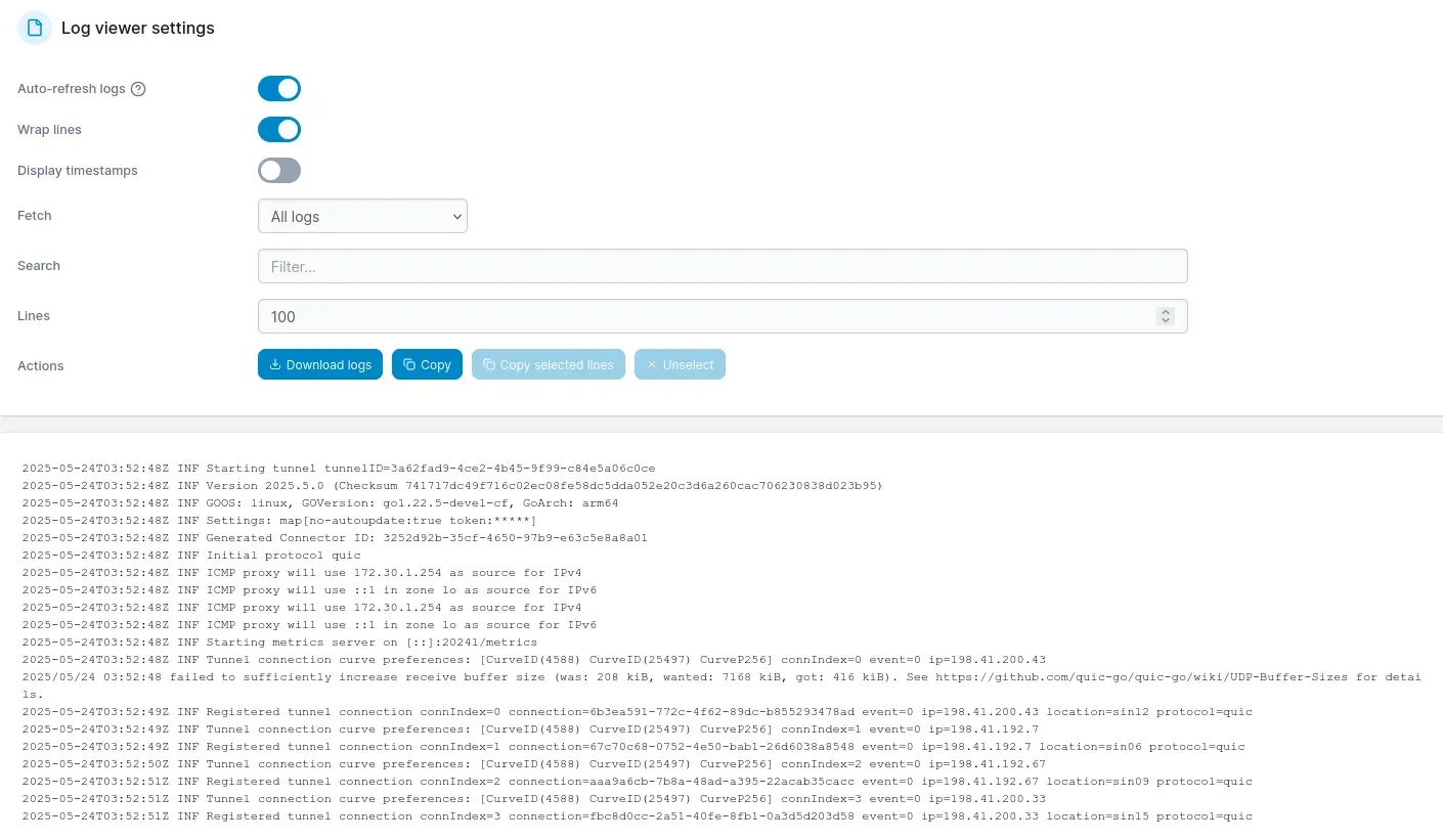 so far, the logs are promising