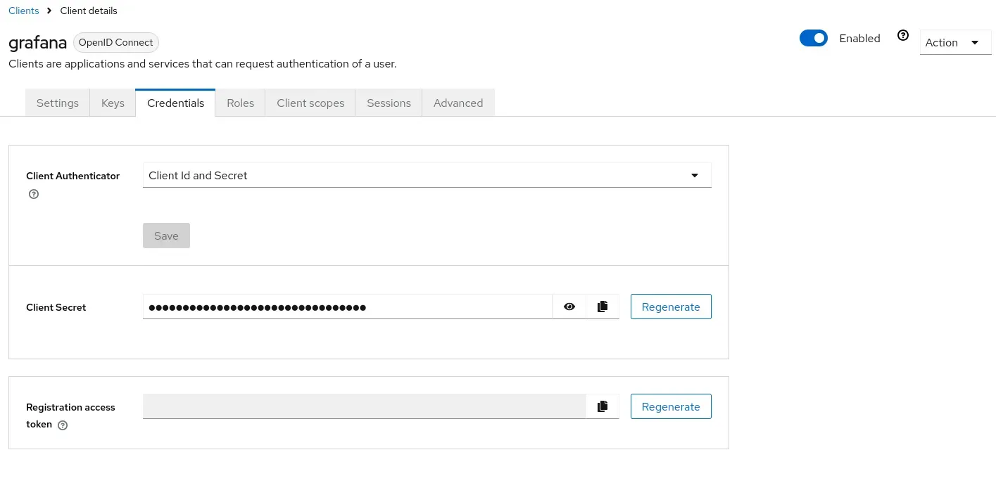 Copy the Client secret