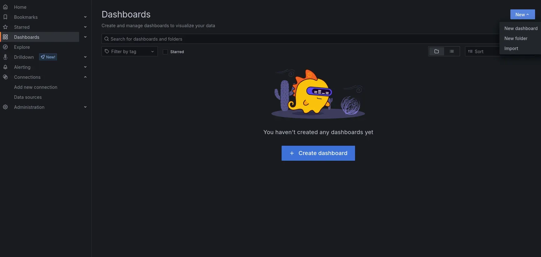 Click on Import from the New menu